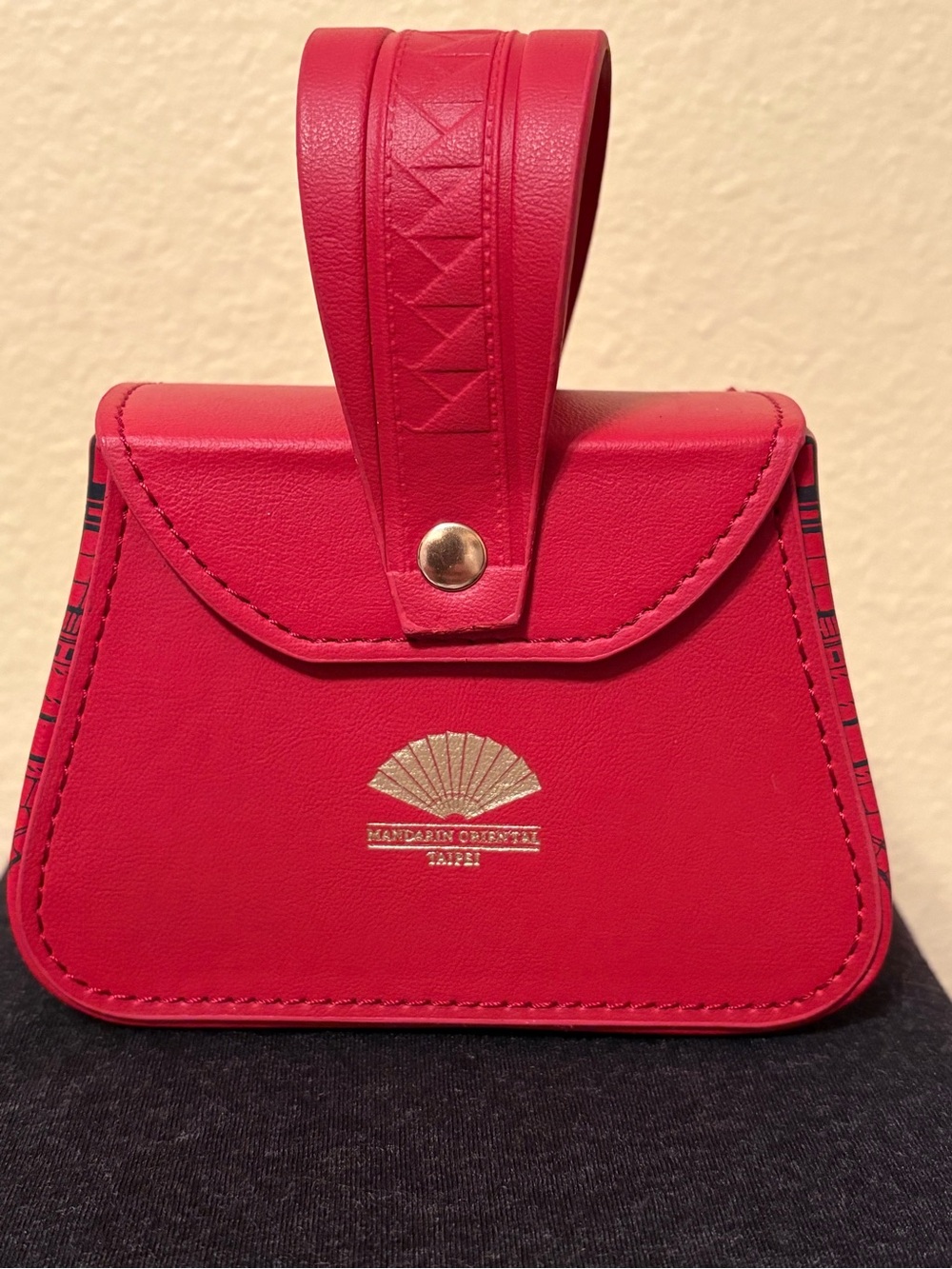 Mandarin Oriental, Taipei Red Wristlet Bag